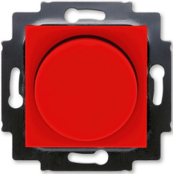 Светорегулятор ABB Levit нажимной 60-600Вт (красный/дымчатый чёрный) 3294H-A02247 65W 2CHH942247A6065