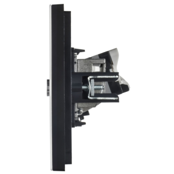 Розетка TV+RJ45 кат.5E FORTE&PIANO FP236M (металл белый) FP-AK20-1-M-K01