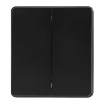 Переключатель 2 кл перекрестный KRANZ Round с рамкой (оникс) KR-78-0733-3