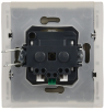Розетка с крышкой FORTE&PIANO безвинтовые зажимы 16А IP44 FP419 (ваниль) FP-R16-16-1-44-K10