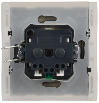 Розетка с крышкой FORTE&PIANO безвинтовые зажимы 16А IP44 FP419 (ваниль) FP-R16-16-1-44-K10