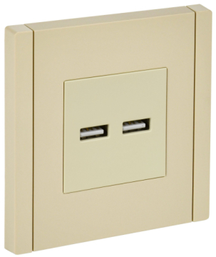 Розетка USB A+A FORTE&PIANO 3,1А FP449 (ваниль) FP-U21-D31-K10