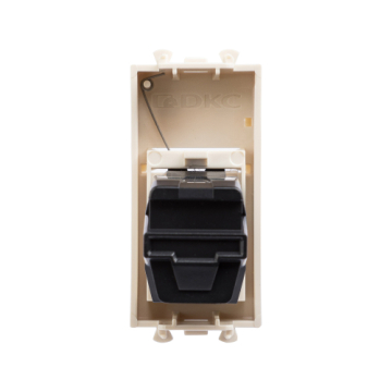 Розетка DKC Avanti USB 2.0 тип А-А 1 модуль (ванильная дымка) 4405401
