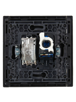 Розетка TV+RJ45 кат.6 FORTE&PIANO FP137 (черный) FP-AK20-2-K02