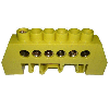 IEK Шина PE земля в комб DIN-изол Стойка ШНИ-8х12-6-КС-Ж YNN10-812-6DP-K05