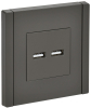 Розетка USB A+A FORTE&PIANO 3,1А FP349 (серый) FP-U21-D31-K03
