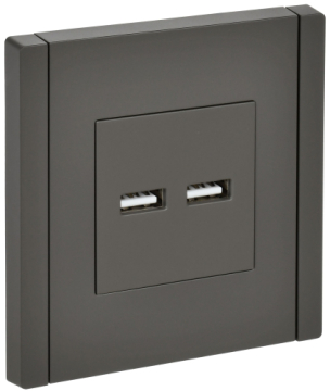 Розетка USB A+A FORTE&PIANO 3,1А FP349 (серый) FP-U21-D31-K03