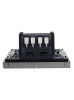 Выключатель 2-кл проходной FORTE&PIANO 10А FP507 (сталь) FP-V22-0-10-1-K46