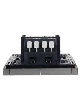 Выключатель 2-кл проходной FORTE&PIANO 10А FP507 (сталь) FP-V22-0-10-1-K46
