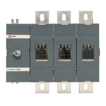 Рубильник EKF TwinBlock 1000A 3P без рукоятки управления tb-s-1000-3p