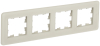 Рамка 4-м скругленная BRITE DECOR Песчаный матовый стекло РУ-4-2-Бр BR-M42-G-41-K98