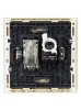 Розетка TV+RJ45 кат.5E FORTE&PIANO FP436 (ваниль) FP-AK20-1-K10