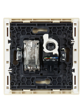 Розетка TV+RJ45 кат.5E FORTE&PIANO FP436 (ваниль) FP-AK20-1-K10