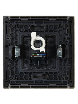 Розетка компьютерная FORTE&PIANO RJ45 кат.5E FP532 (сталь) FP-K10-1-K46
