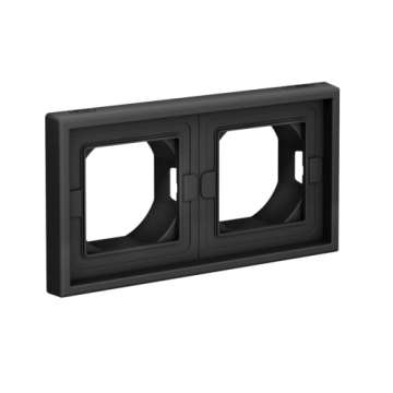 Рамка двухместная влагозащищенная IP 44 ArtGallery (карбон) GAL441002