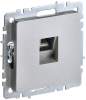 Розетка компьютерная BRITE RJ45 кат.5E алюминий РК10-БрА BR-K10-1-K47