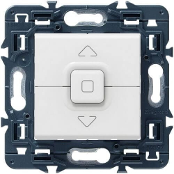 Кнопка-выключатель для управления приводом жалюзи Mosaic (белый) 077025+08251