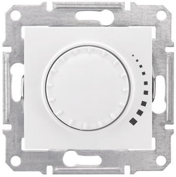 Светорегулятор 60-500 Вт Sedna проходной, емкостный (белый) SDN2200521
