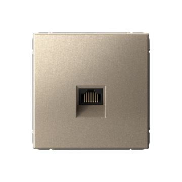 Розетка компьютерная RJ45 ArtGallery кат. 6а (шампань) GAL000586