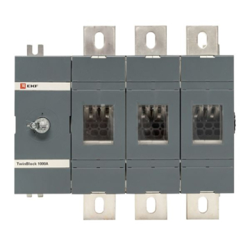 Рубильник EKF TwinBlock 1000A 3P без рукоятки управления tb-s-1000-3p