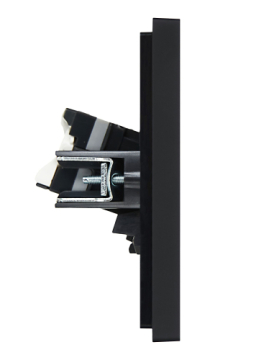 Розетка компьютерная двойная RJ45 FORTE&PIANO кат.5E FP133 (черный) FP-K20-1-K02
