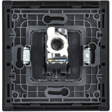 Розетка компьютерная FORTE&PIANO RJ45 кат.5E  FP632M (металл шампань) FP-K10-1-M-K37