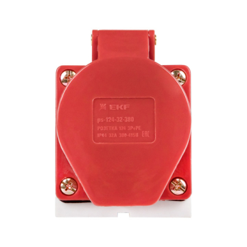 EKF PROxima Розетка стационарная наружная 124 3Р+РЕ 32А 380В IP44 ps-124-32-380