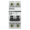 Автоматический выключатель EKF Basic ВА 47-29 2Р 20А 4,5кА (х-ка С) mcb4729-2-20C