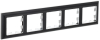 Рамка 5-м BRITE DECOR Черный/хром 3D-форма РУ-5-Бр BR-M52-12-2-K23