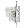 Розетка IEK SKANDY с заземлением без шторок 16А SK-R05N (никель) SK-R11-16-K50