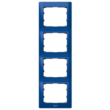 Рамка Galea life четырехместная вертикальная (синий) 771918