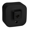 Розетка компьютерная RJ-45 Quteo (Черный матовый) 782480