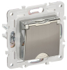 Розетка с крышкой 16А IP44 IEK SKANDY SK-R11N (никель) SK-R16-16-44-K50