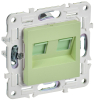 Розетка компьютерная двойная IEK SKANDY RJ45 кат.5E SK-K03G (мятный) SK-K20-1-K06