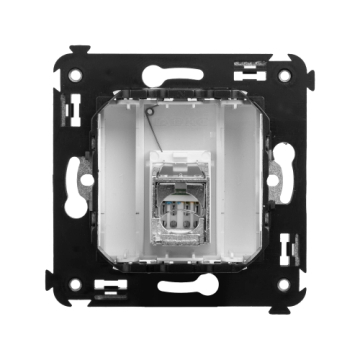 Компьютерная розетка Avanti RJ-45 в стену кат.5e экранированная (Белое облако) 4400363