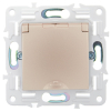 Розетка с крышкой 16А IP44 IEK SKANDY SK-R11Sa (пнсочный) SK-R16-16-44-K98