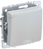 Розетка с крышкой BRITE IP 20 жемчуг (РСбш10-3-БрЖ) BR-R16-16-K36