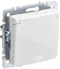 Розетка с крышкой BRITE IP 20 белый (РСбш10-3-БрБ) BR-R16-16-K01