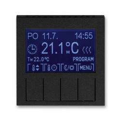 Накладка для терморегулятора Levit (антрацит/дымчатый чёрный) 3292H-A10301 63 2CHH911031A4063
