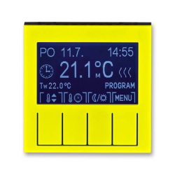 Накладка для терморегулятора Levit (желтый/дымчатый чёрный) 3292H-A10301 64 2CHH911031A4064