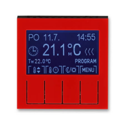 Накладка для терморегулятора Levit (красный/дымчатый чёрный) 3292H-A10301 65 2CHH911031A4065