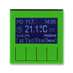 Накладка для терморегулятора Levit (зеленый/дымчатый чёрный) 3292H-A10301 67 2CHH911031A4067