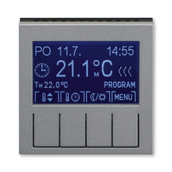 Накладка для терморегулятора Levit (серебро/дымчатый чёрный) 3292H-A10301 70 2CHH911031A4070