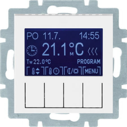 Терморегулятор электронный ABB Levit (белый/белый) в сборе 2CHU910003A4000+2CHH911031A4003