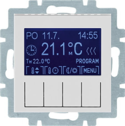 Терморегулятор электронный ABB Levit (серый/белый) в сборе 2CHU910003A4000+2CHH911031A4016
