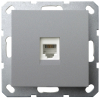 Розетка информационная RJ 45 кат 5е Jasmart G (алюминий) G6105S