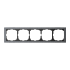 Рамка ArtGallery Pure Systeme Electric пятиместная камень (графит) GAL373105