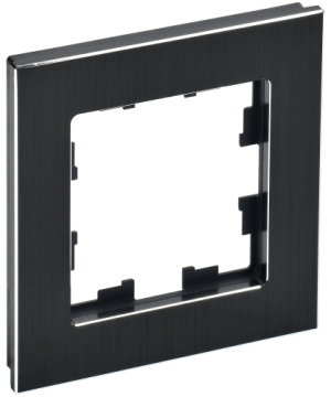 Рамка 1-м BRITE DECOR Черный металл РУ-1-1-БрЧ BR-M12-M-K02