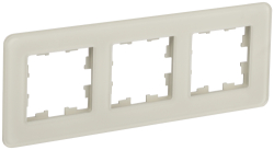 Рамка 3-м скругленная BRITE DECOR Песчаный матовый стекло РУ-3-2-Бр BR-M32-G-41-K98