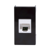 Компьютерная розетка DKC Viva RJ45 кат. 5e экранированная 8P8C (черная) 1мод 45238